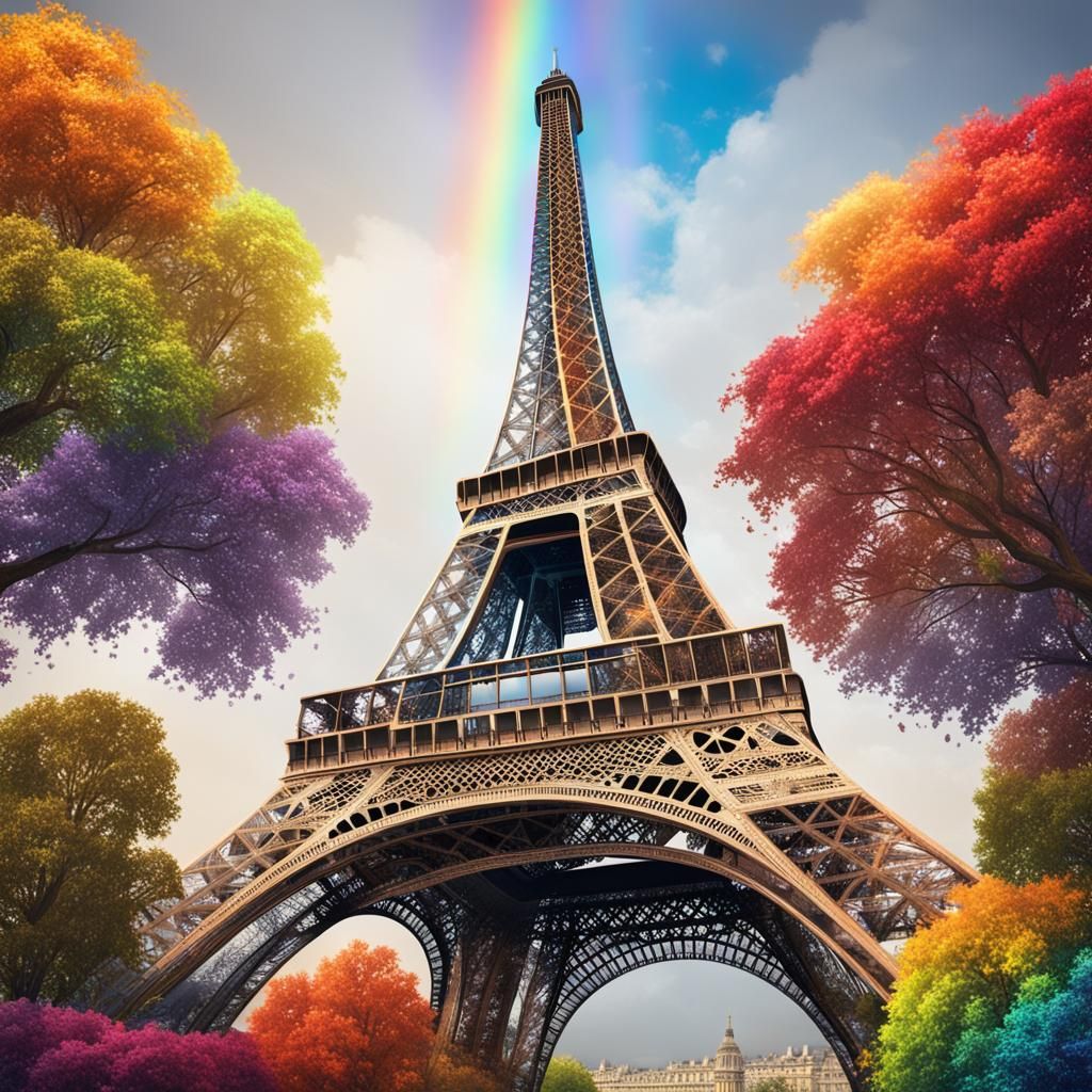 Rainbow tower  by @RedPixie