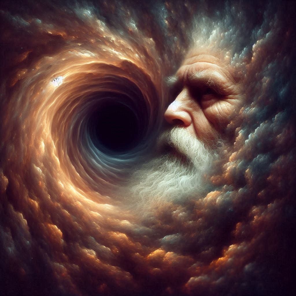 Her leaving left a vast black hole in the centre of his life