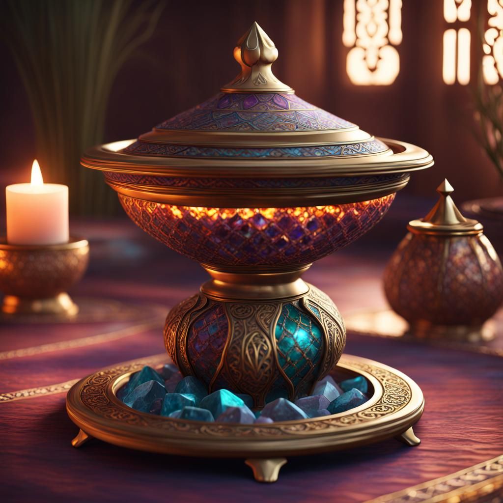 Arabian Incense Burner AI Generated Artwork NightCafe Creator