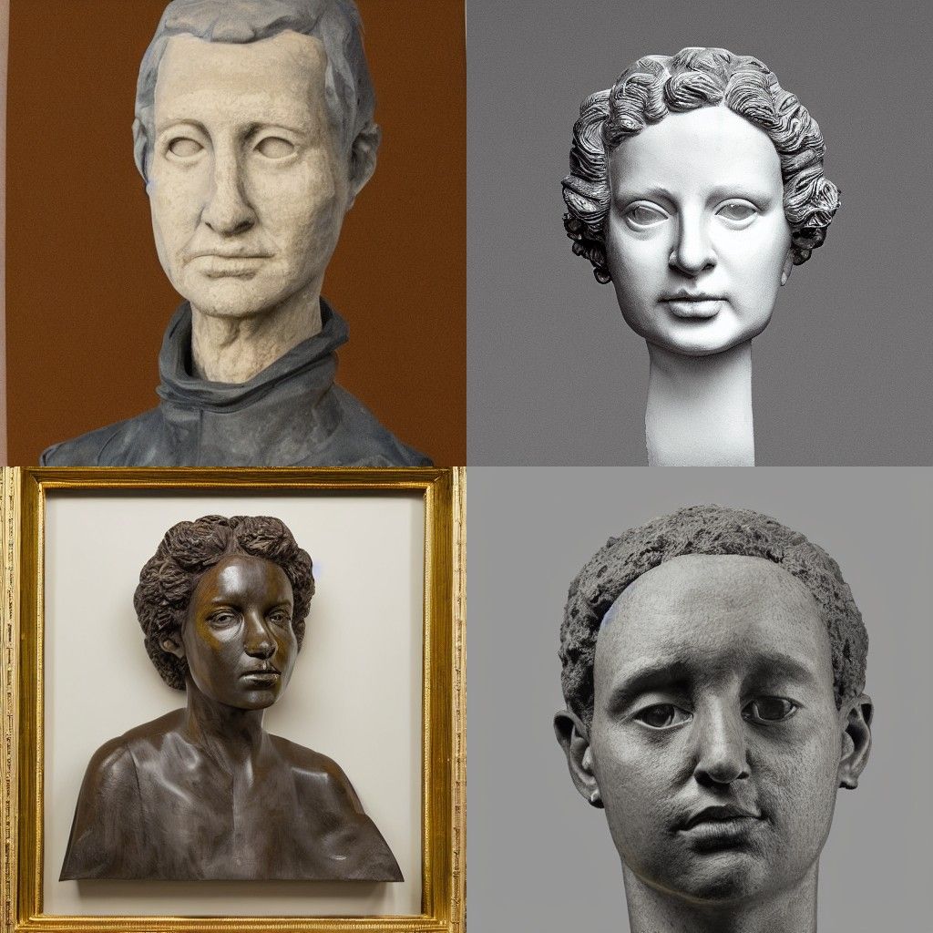 A portrait in the style of New Sculpture