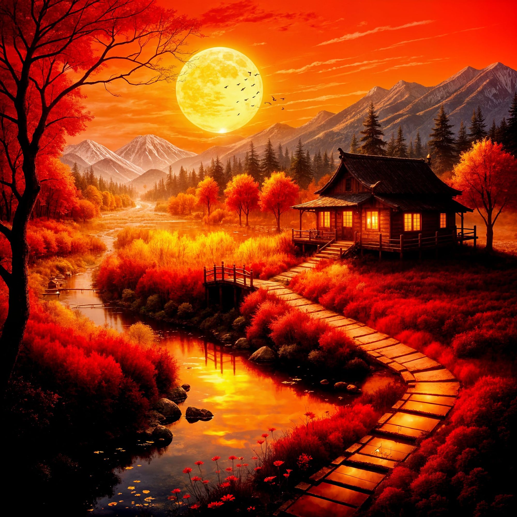 Autumn sunset