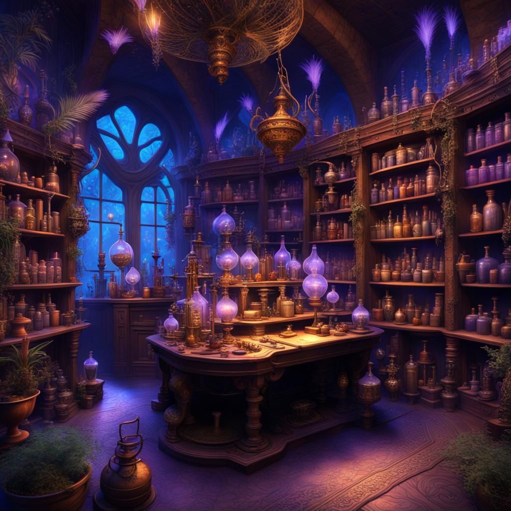Alchemist's Shop  by @Atlaxa