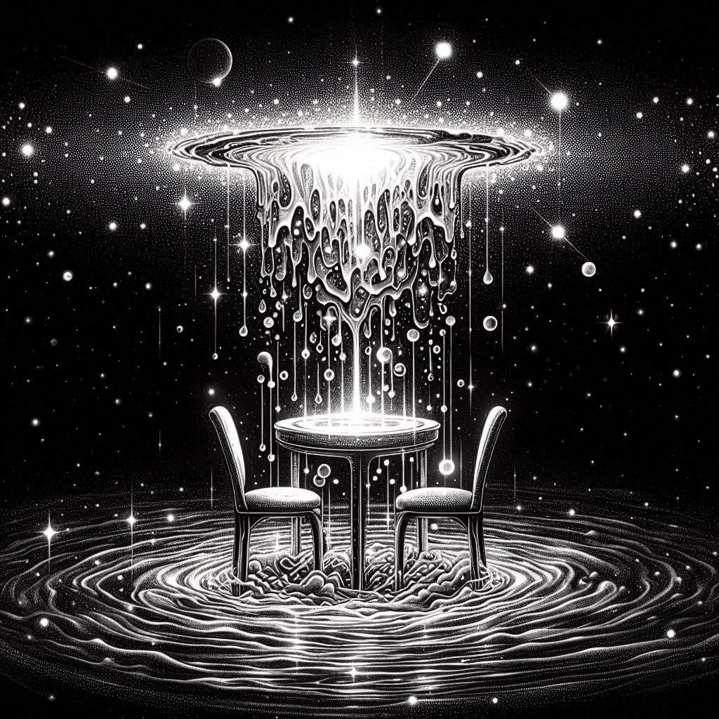 cosmic table and chairs