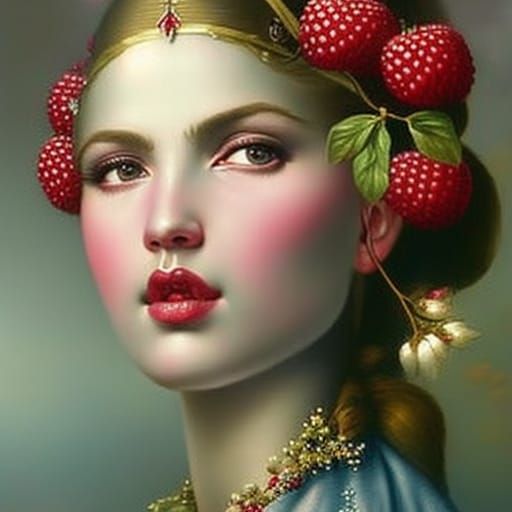 Raspberry queen AI Generated Artwork NightCafe Creator