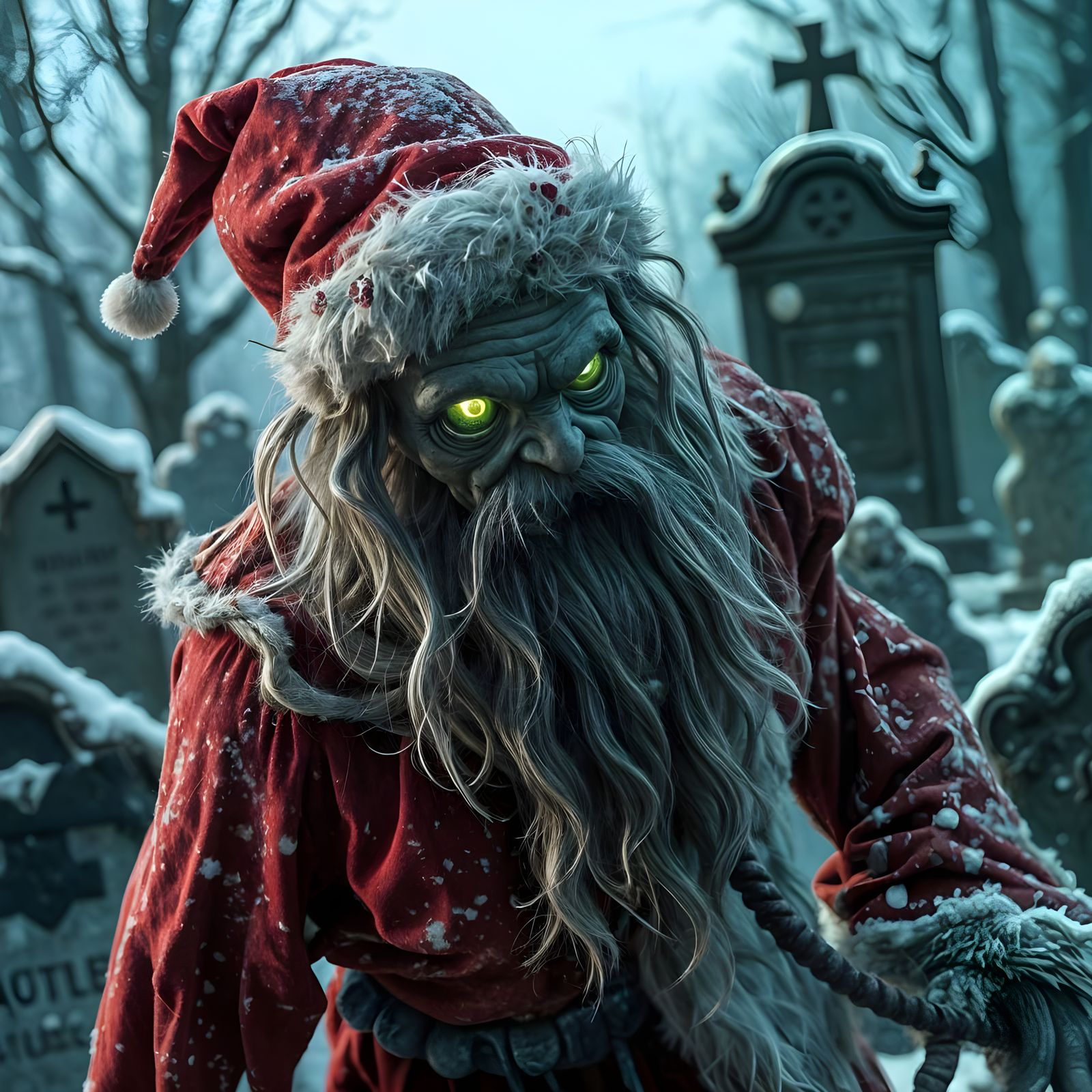 Halloween x Christmas = Zombie Santa  by @BM