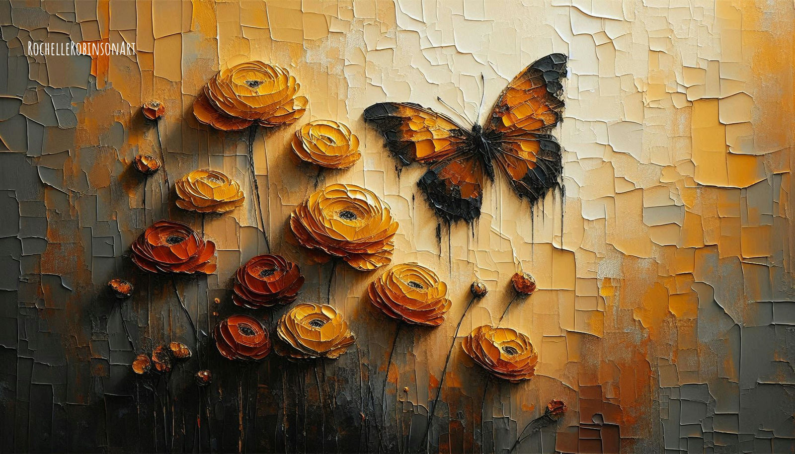 Butterfly - Impasto Art