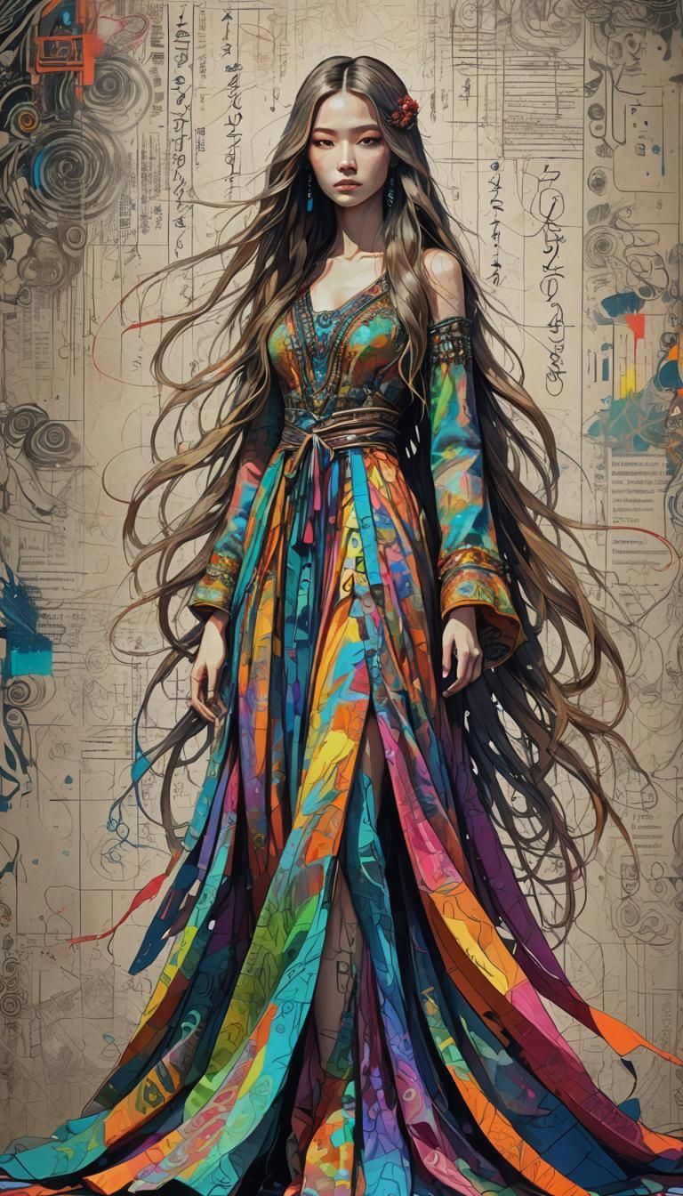 a closeup of colorful vivid canvas mix