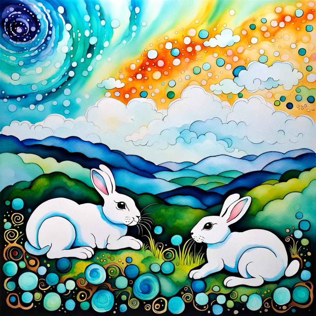 BUNNIES 🐰 hm i don't like this colours and don't like this ...