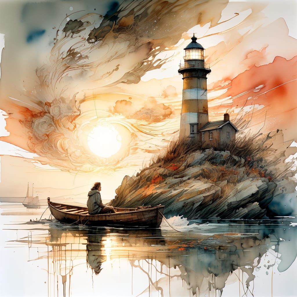 Be a lighthouse in the darkness."   by @Jen