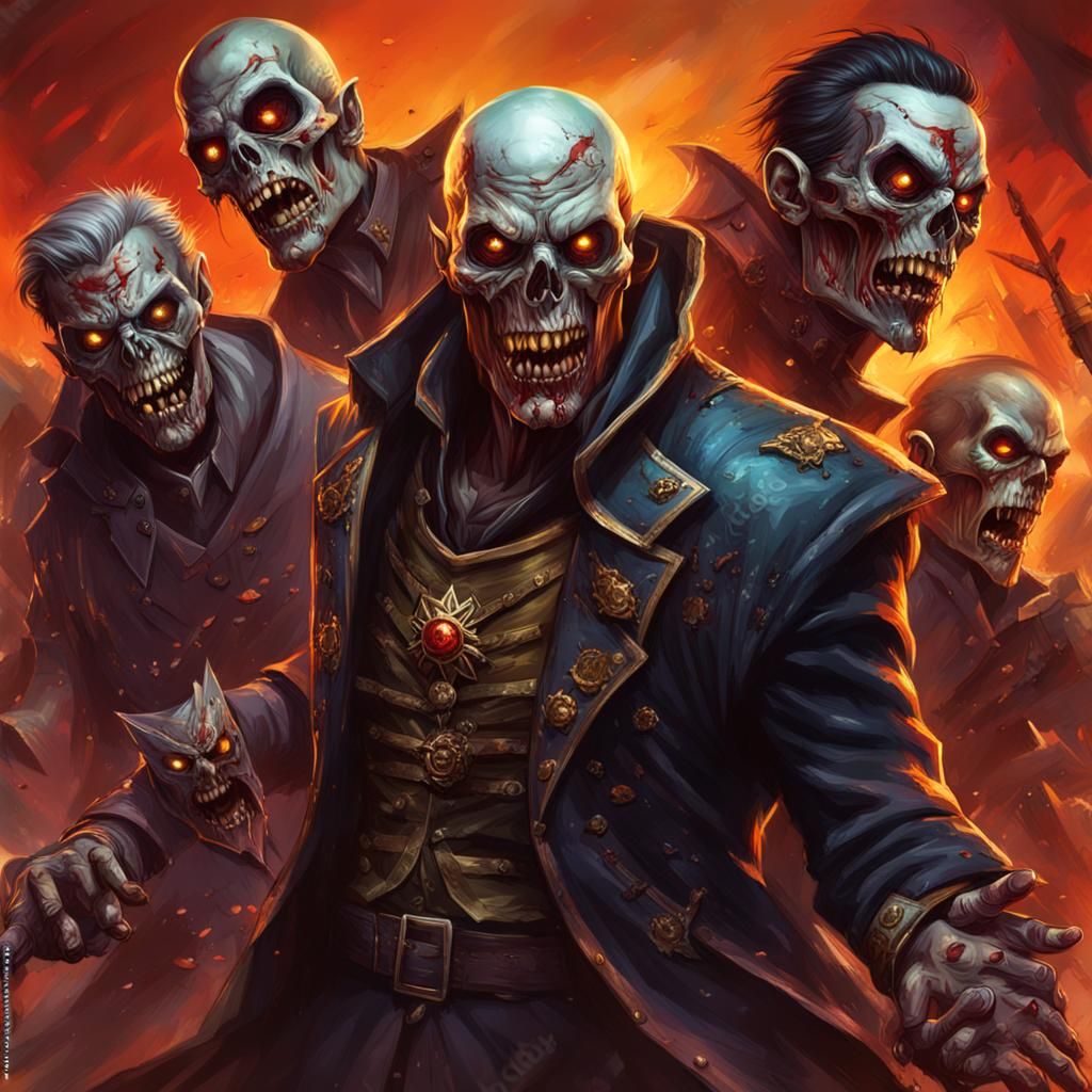 undead legion of zombies and vampires