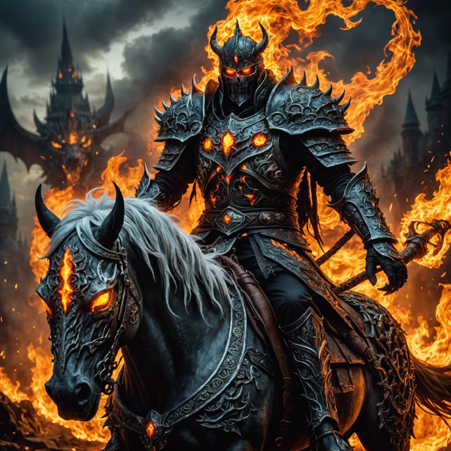 Lord soth knight of the black rose ai generated artwork nightcafe