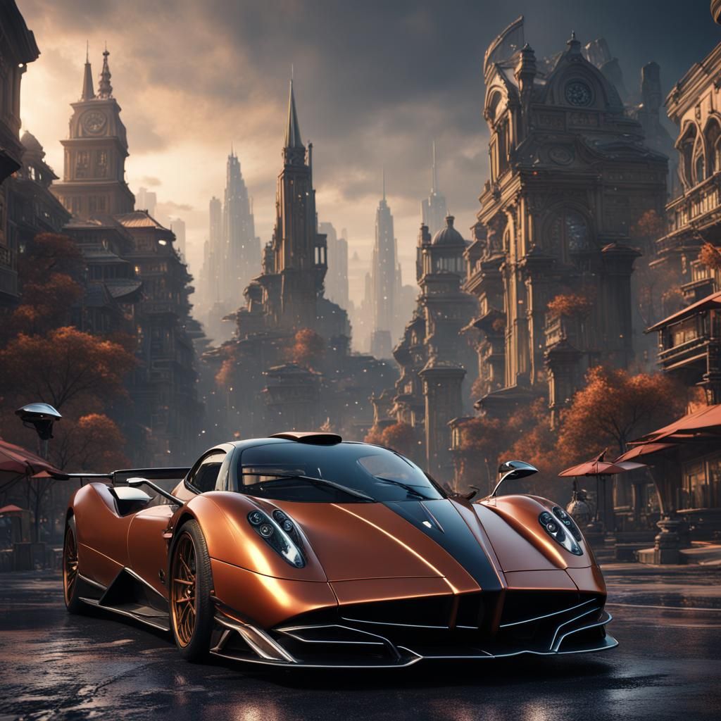 Pagani in the city - AI Generated Artwork - NightCafe Creator