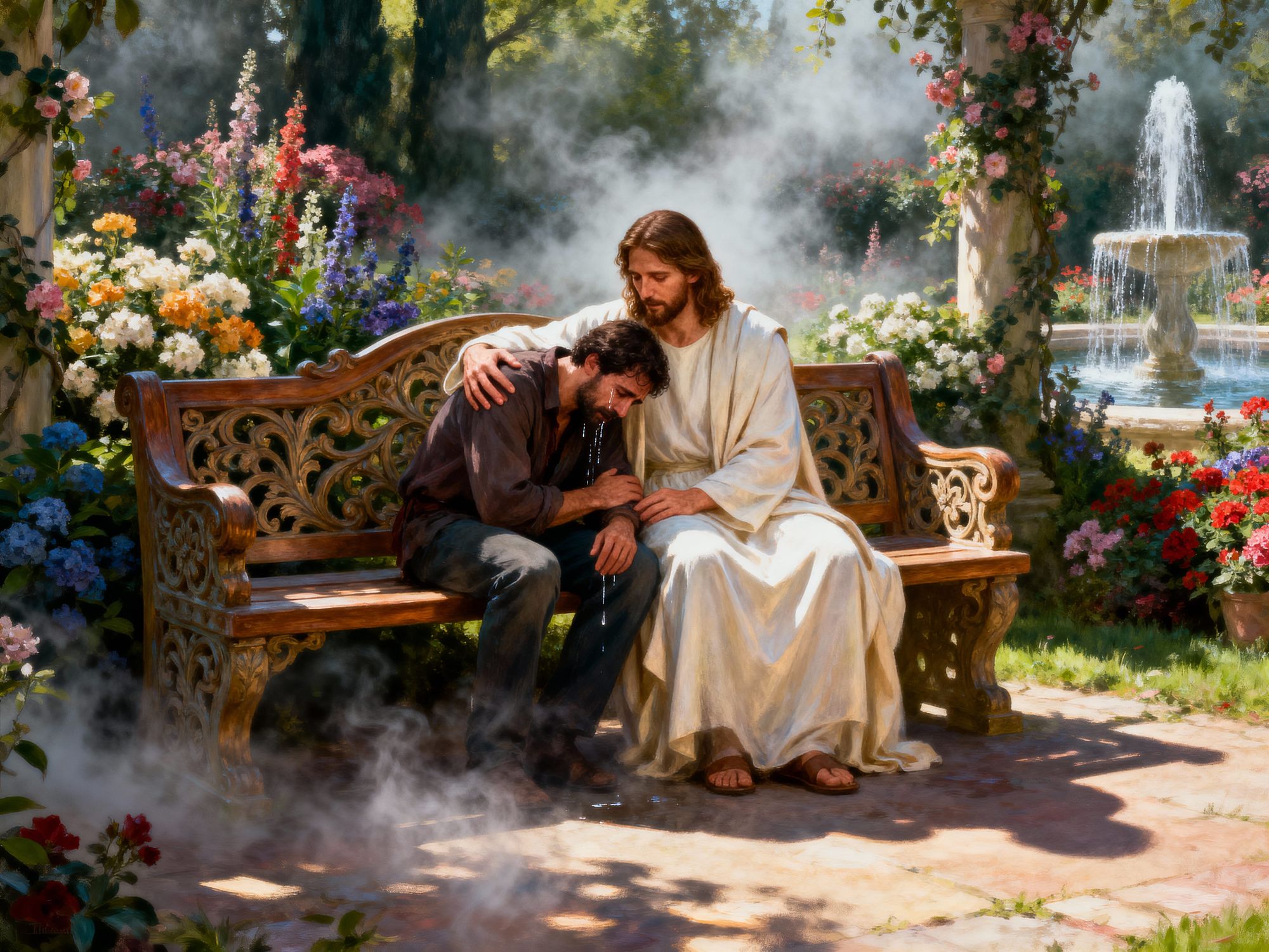 He will dry every tear/