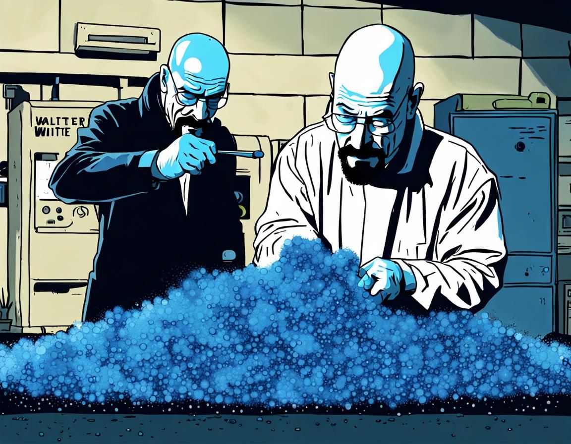 Anonymous Ray learning from Walter White making blue stuff