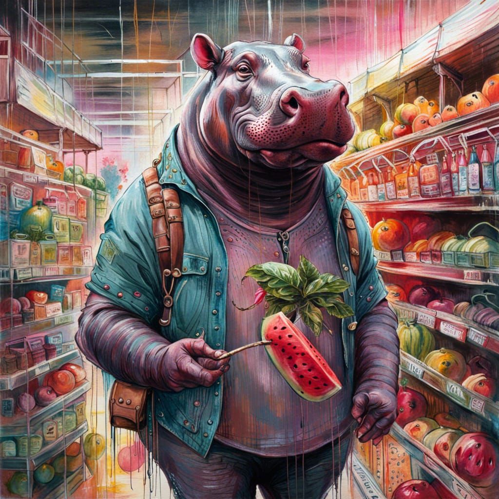 I come for the free watermelon samples