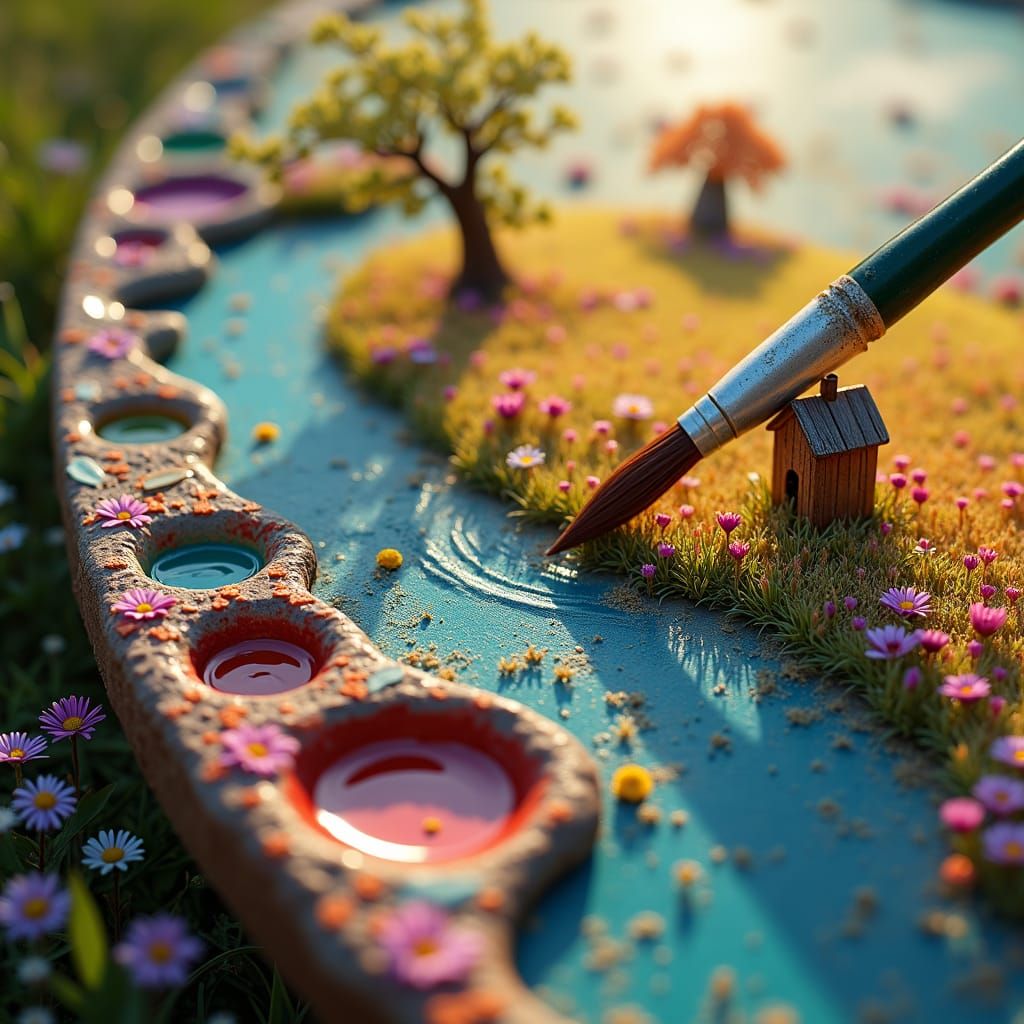 painting the nature  by @photon