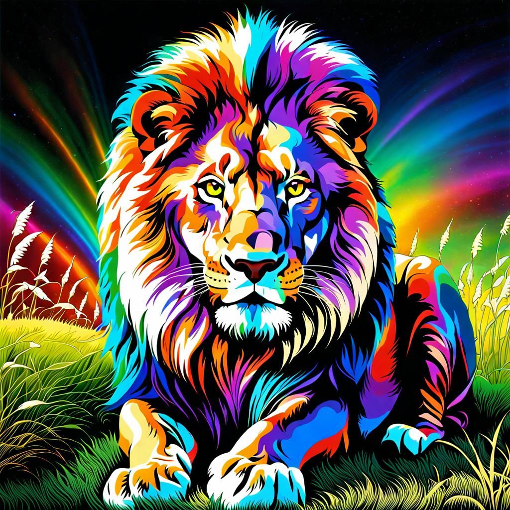 high quality, A beautifully designed lion emerges,from the g...