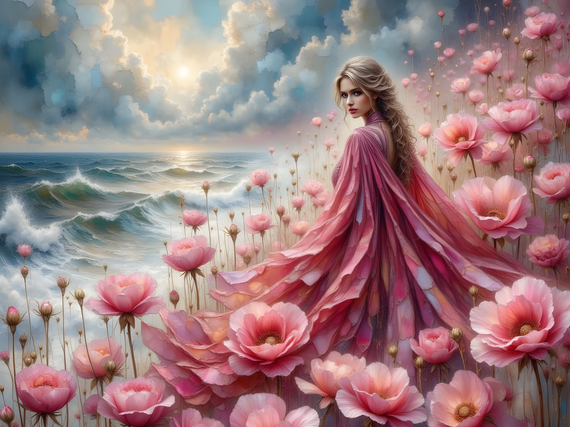 the roses by the sea