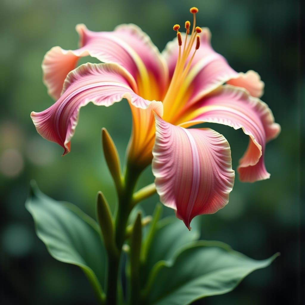 Tropical Floral Bloom in Stunning Detail