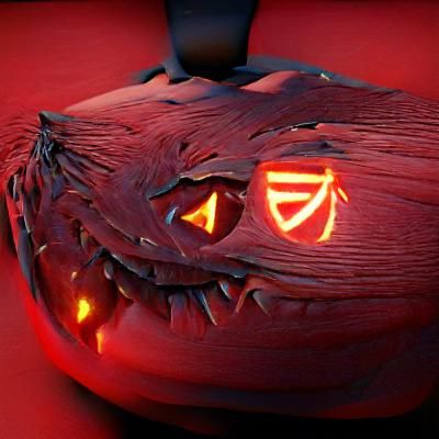 Carved halloween pumpkin