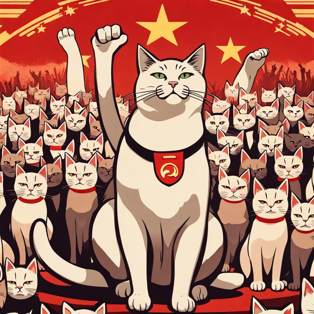 Power to the Cat Nation! - AI Generated Artwork - NightCafe Creator