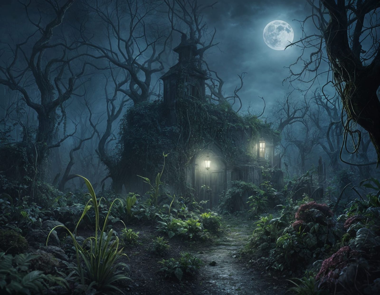 Creepy garden.  by @Pigsy