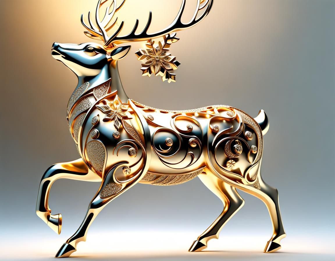 Santa's reindeer are magical - Prancer  by @BunnyFooFoo
