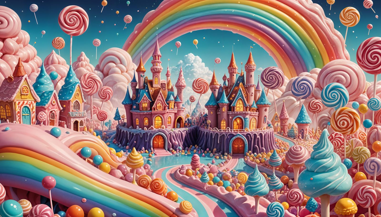 Step into a land where everything is made of candy  by @Alan