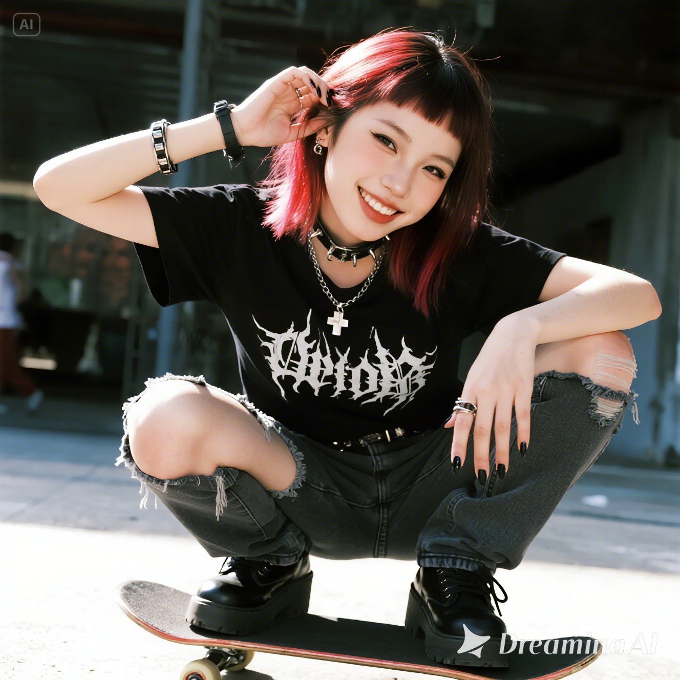 punk skater girl - blending aesthetics