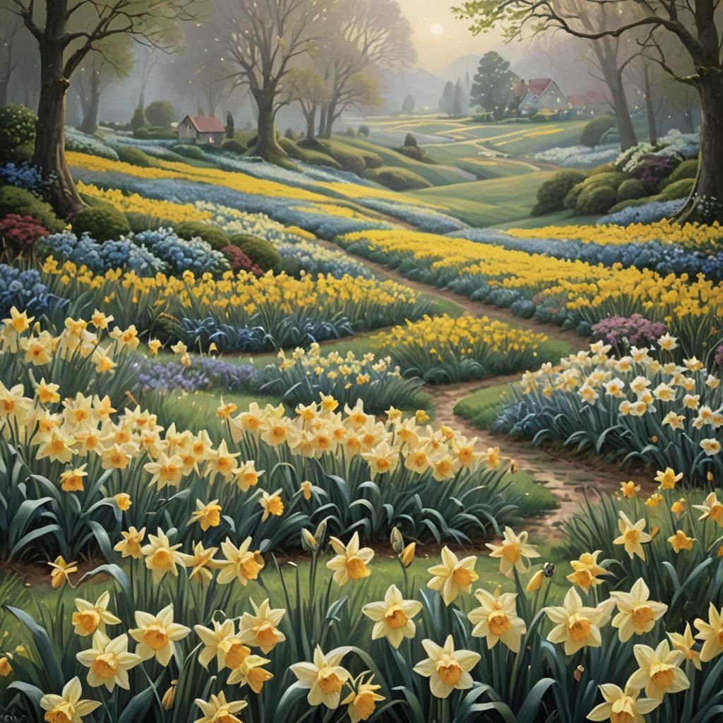 A beautiful field of flowers
