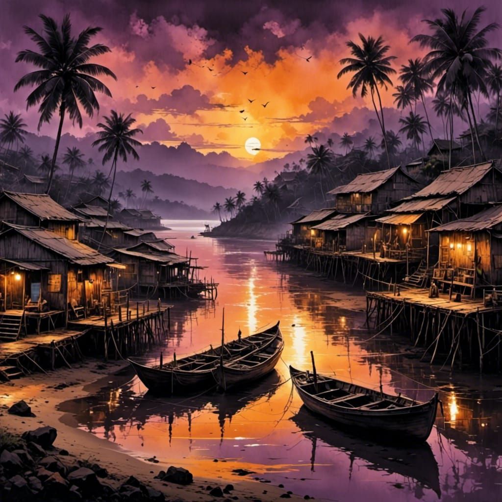 Violet Sunset.   by @Aquaman420