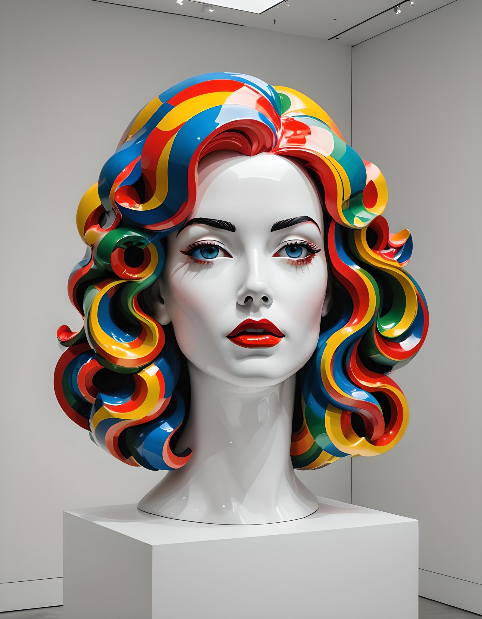 pop art sculpture  by @dma