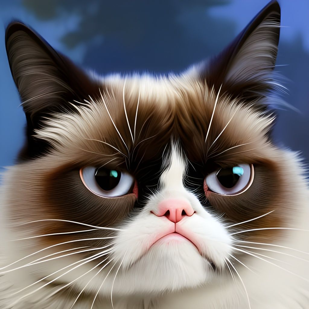 Grumpy Cat  by @Lily