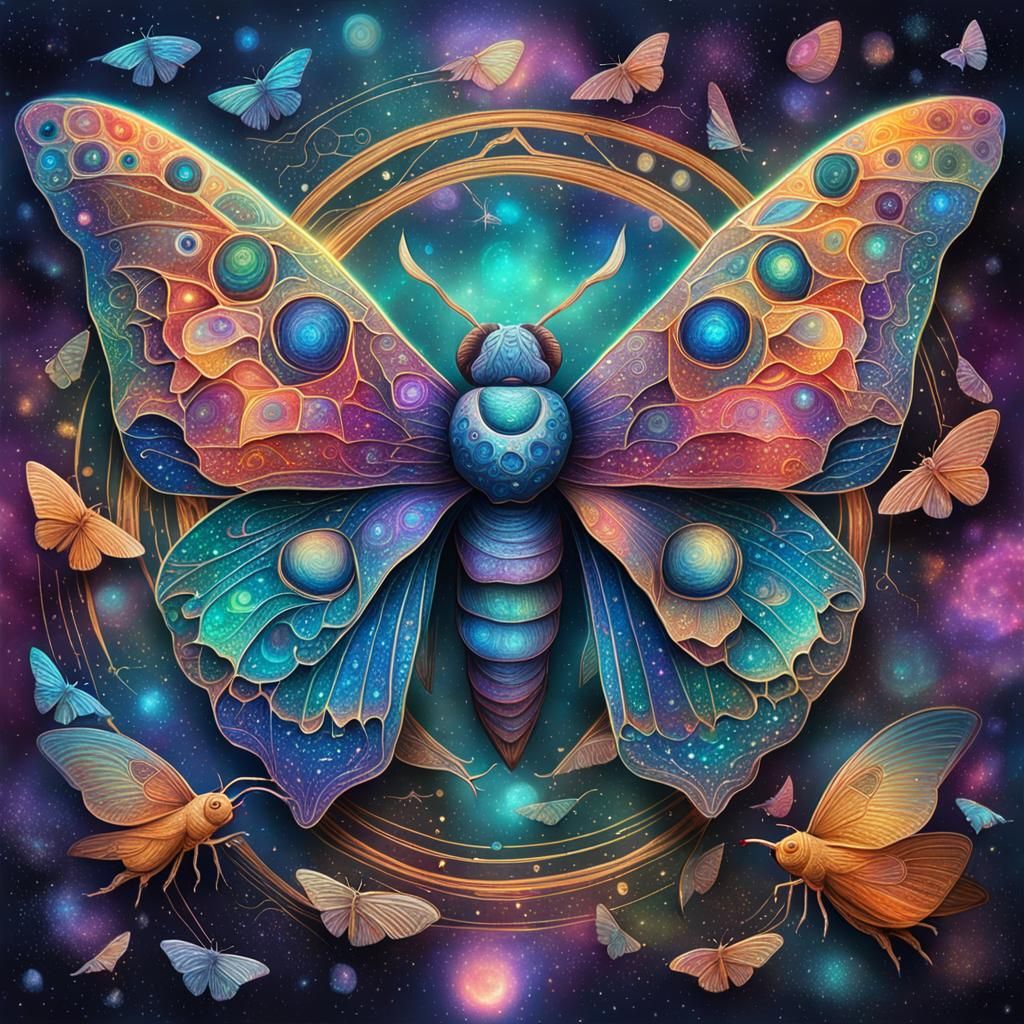 Moths - AI Generated Artwork - NightCafe Creator