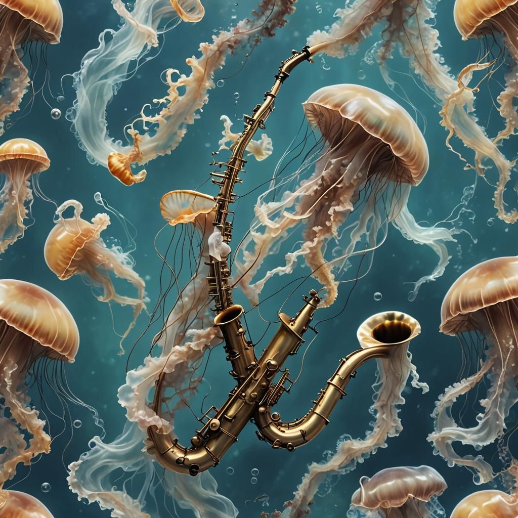 Strange saxophones (Jazz in the oceans)