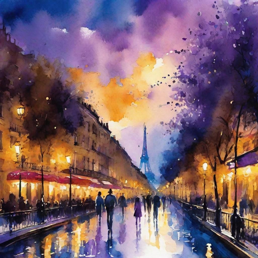 Soft glow of a Parisian night  by @Sarah