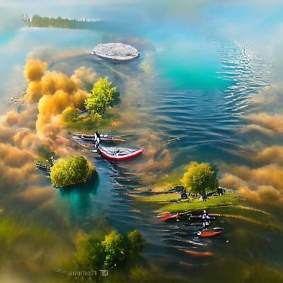 Lake in Munich