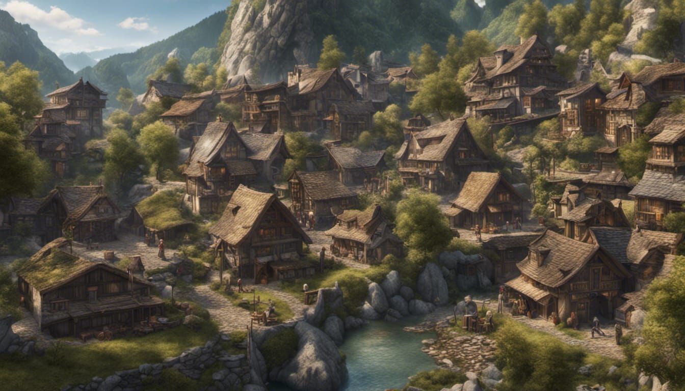 Mountain village with many artisan shoppes  by @Glen Seeber