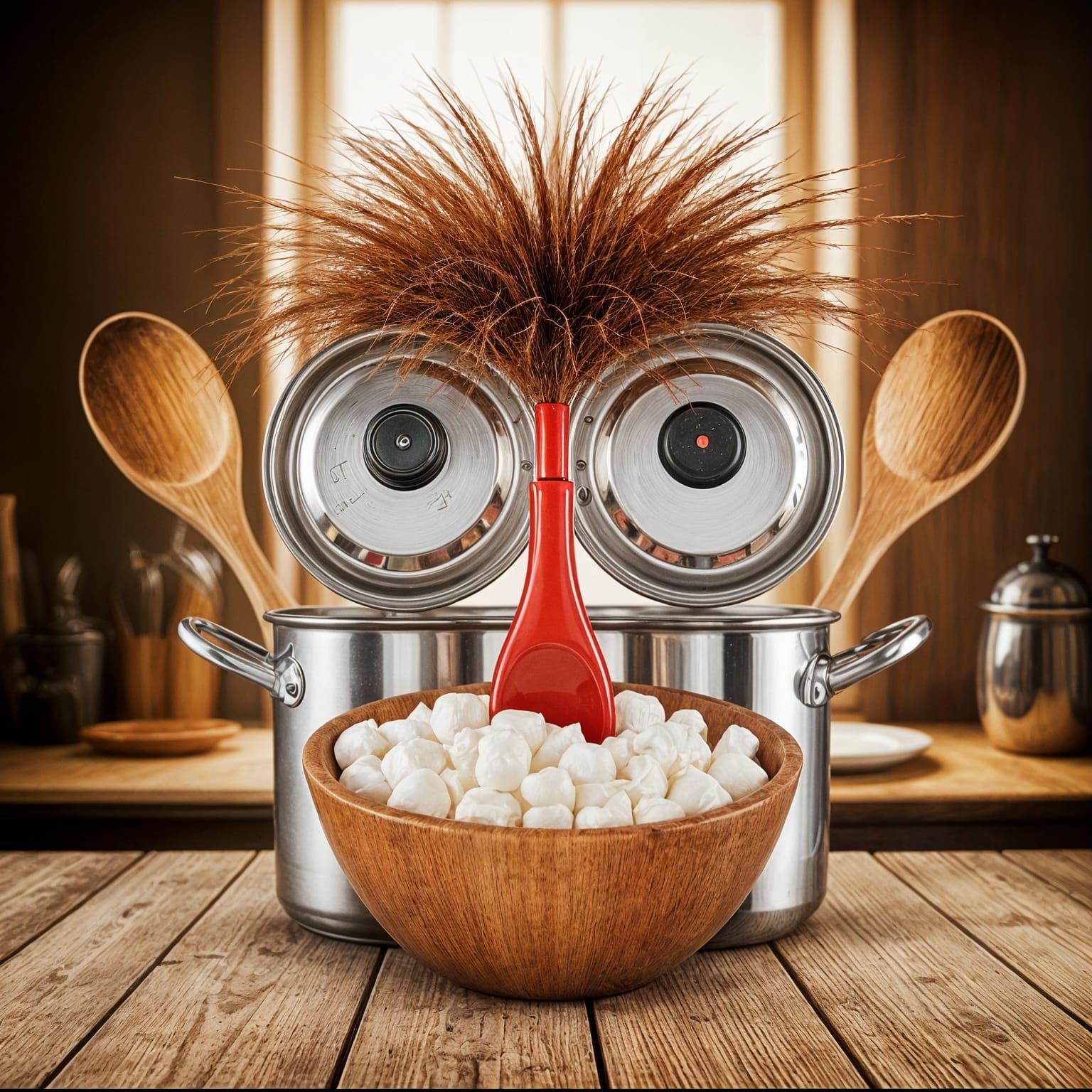  a funny face on the kitchen  by @Likra
