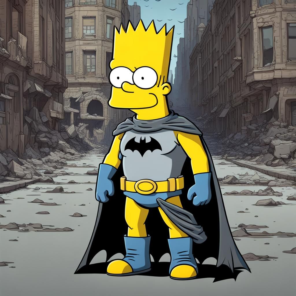 Bart Batman - AI Generated Artwork - NightCafe Creator