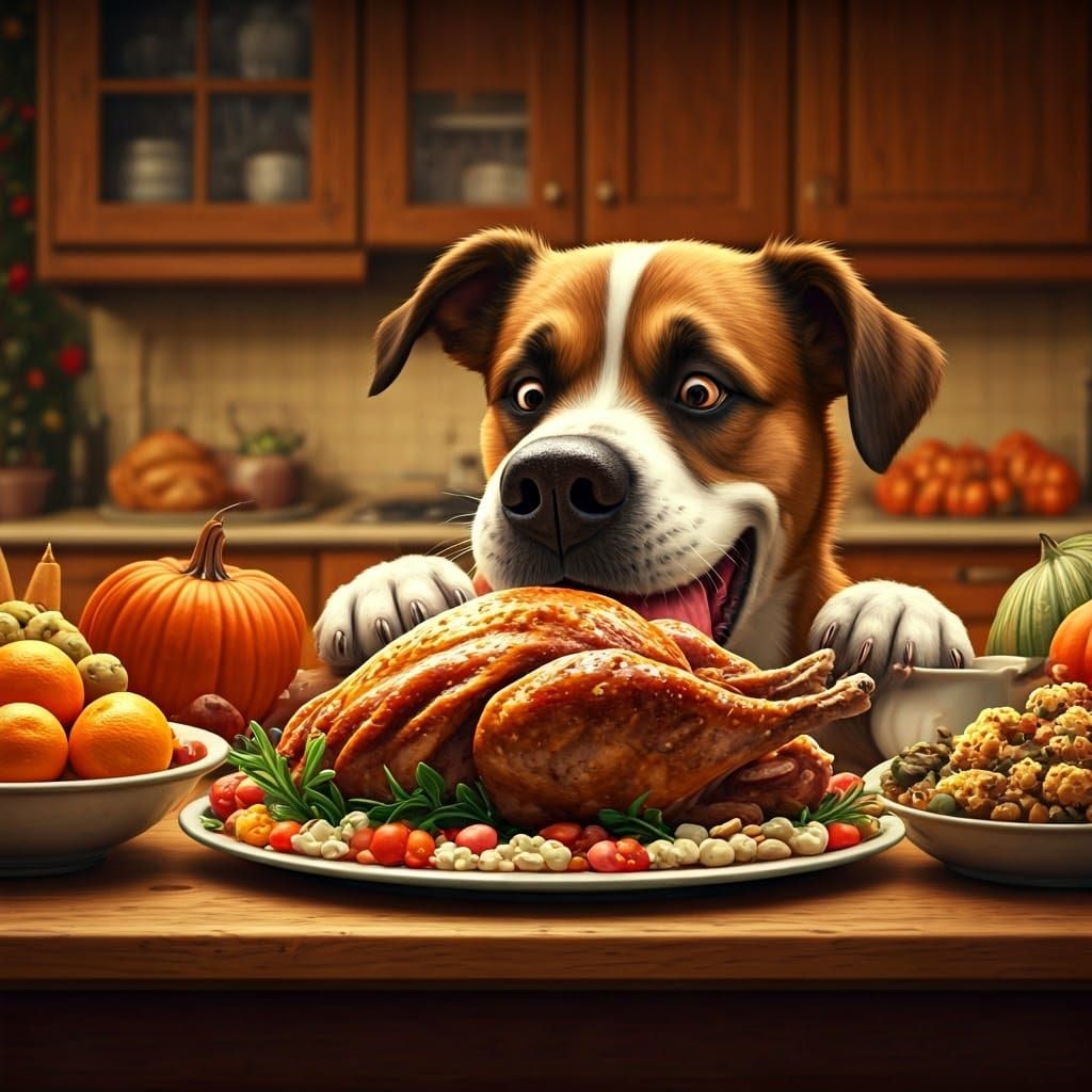 A feast for the dog  by @Amara