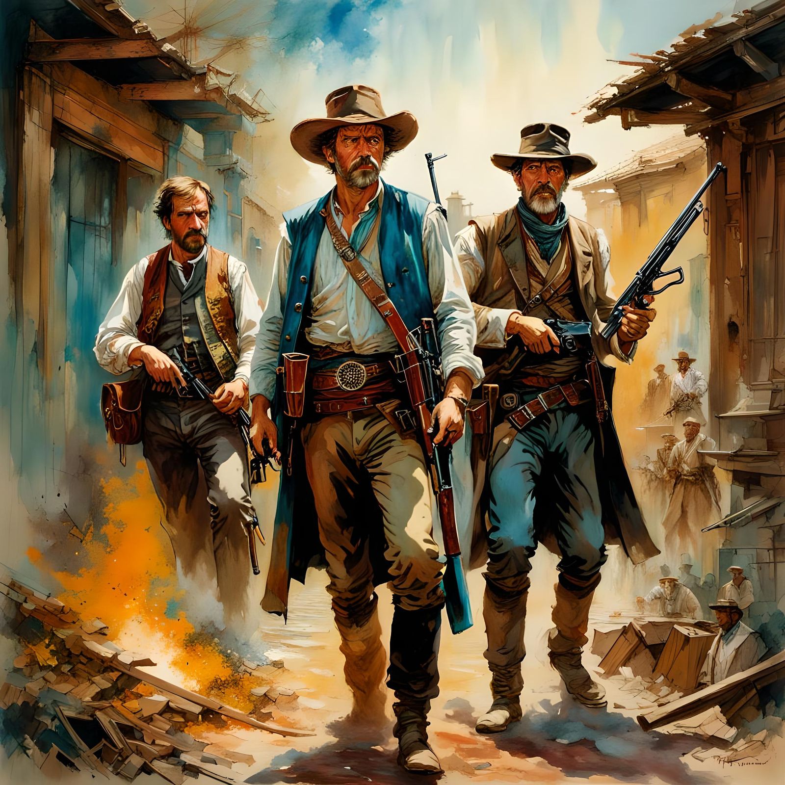 Gunslingers And Outlaws   by @Happy Jack