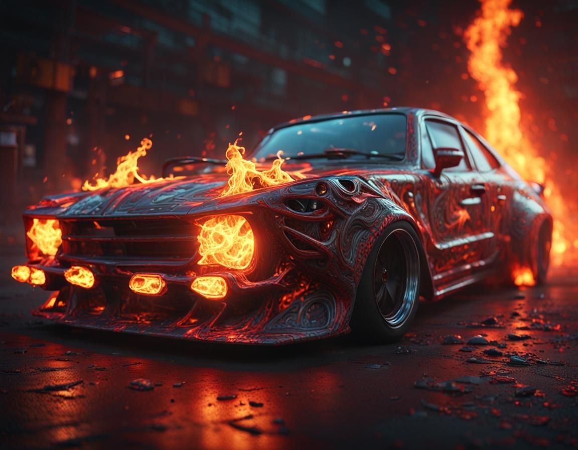hell car  by @Mrbubu