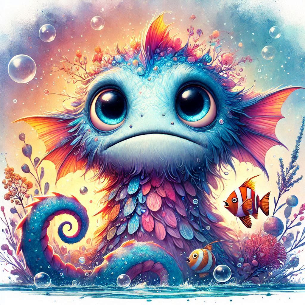 adorable fairy-tale fantasy creature portrait..