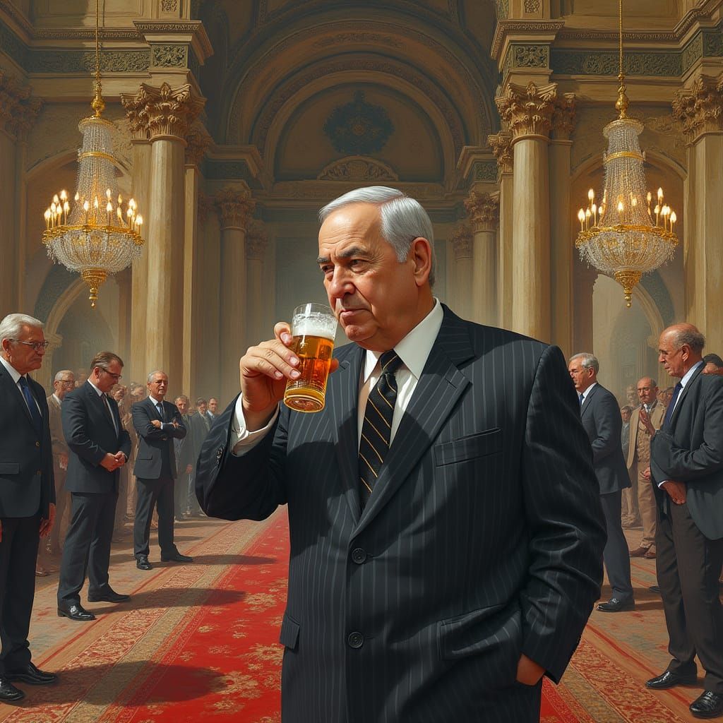 Israeli Prime Minister in Opulent Iranian Palace