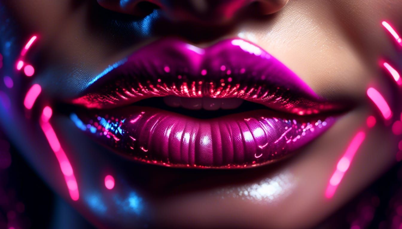 glowing runes (pink), <lora:Amazing Lips:1.0> extreme close-up of Amazing Lips, white, Grungy, gothic, detailed pair of female lips, flowing...