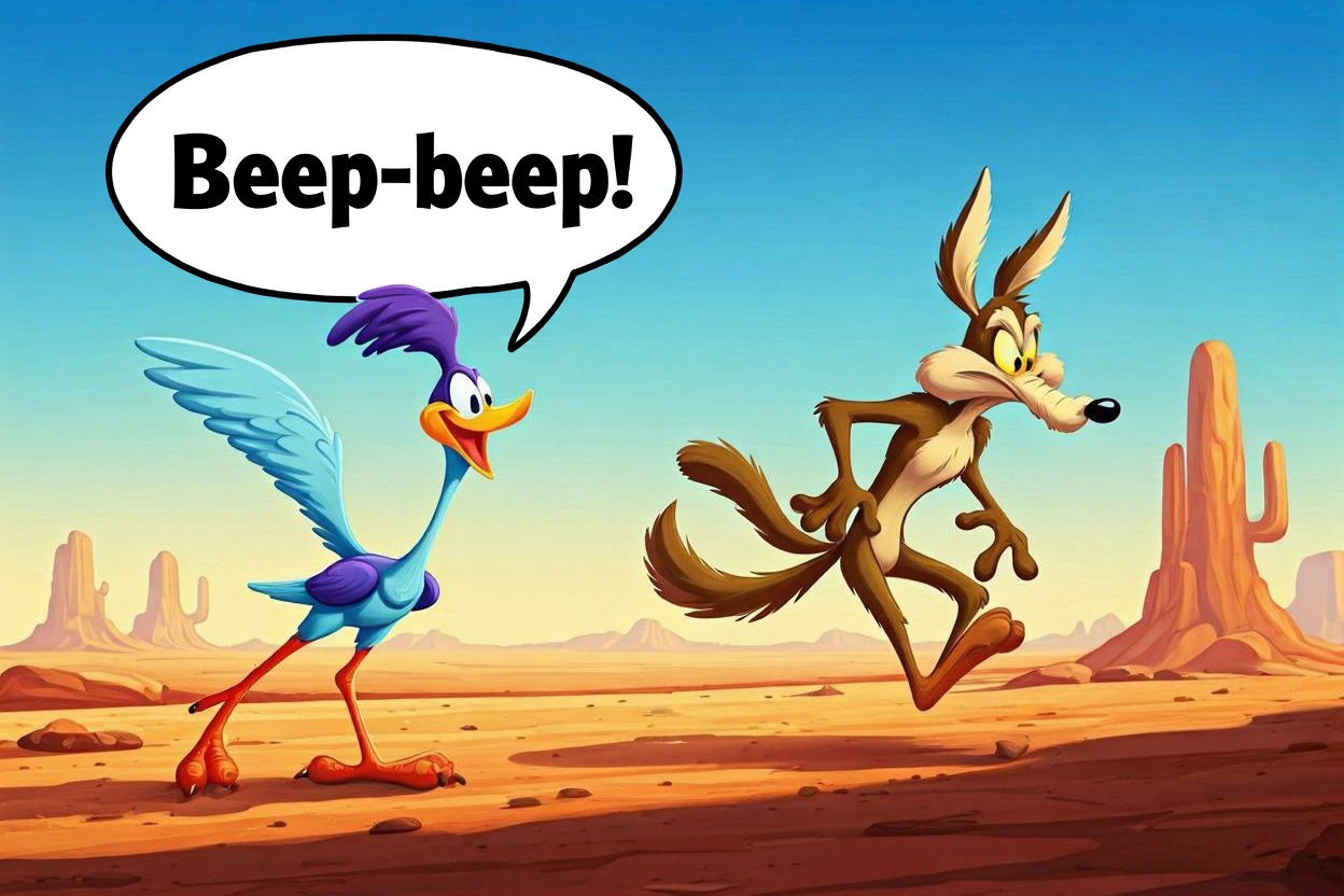 Beep-beep!  by @micfin