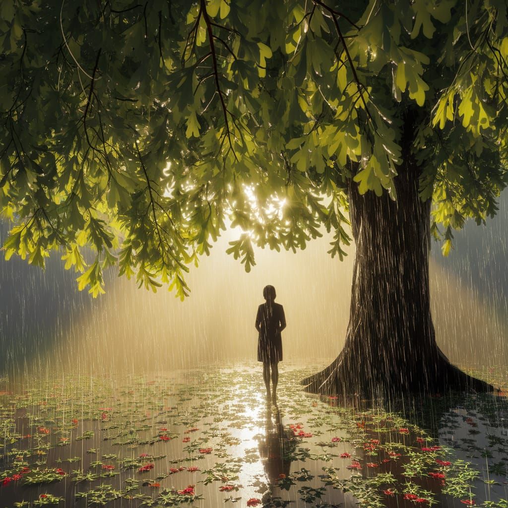 summer rain   by @PostItPlay