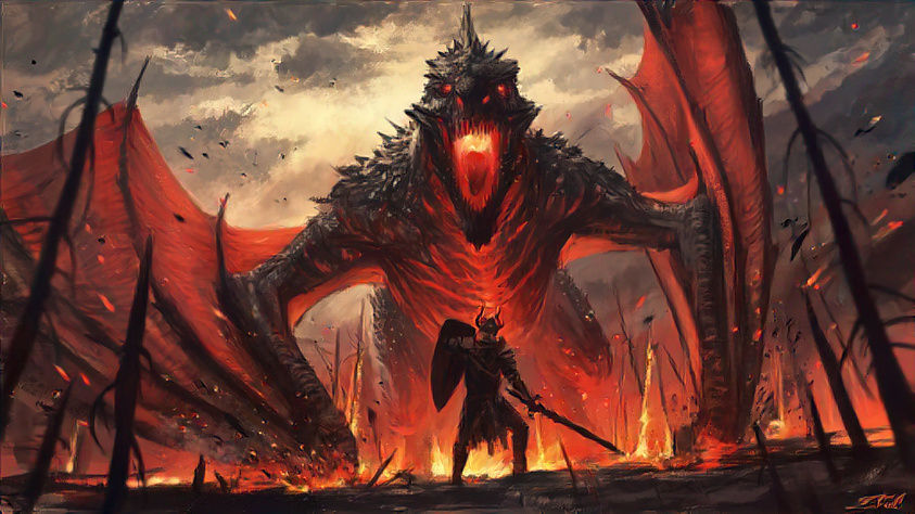 Fire Dragon of the kingdom