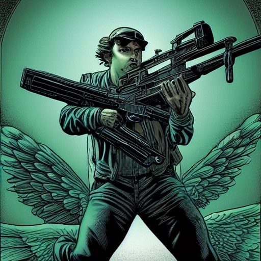 Angel with a shotgun